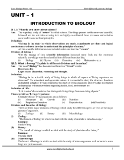 Biology - Stars Publications