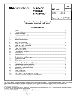 SURFACE VEHICLE STANDARD