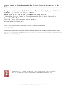 proportion and parthenon