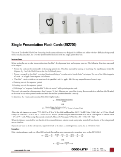 Single Presentation Flash Cards (252700) - Good