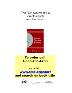 Sample Chapter - Society of Manufacturing Engineers