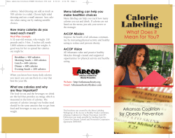 educational brochure - Arkansas Coalition for Obesity Prevention
