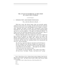 The Attack on Marriage as the Union of a Man and a Woman