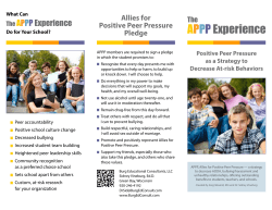 Allies for Positive Peer Pressure