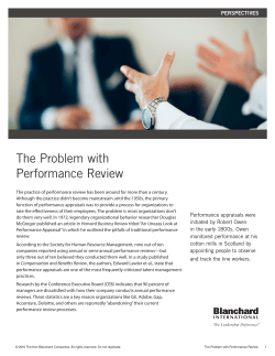 The Problem with Performance Review