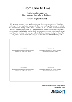 From One to Five - The Story Museum