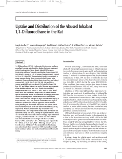 Uptake and Distribution of the Abused Inhalant 1,1
