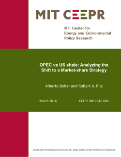 OPEC vs US shale: Analyzing the Shift to a Market