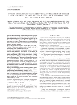 Effects of Neuromuscular Electrical Stimulation on Muscle Layer