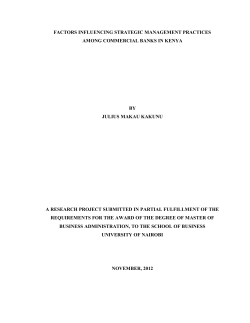 factors influencing strategic management