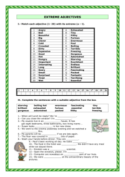 EXTREME ADJECTIVES