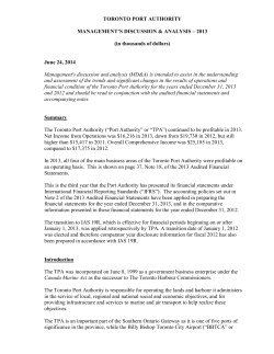 Management`s discussion and analysis