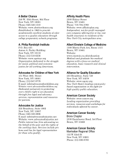 A Better Chance A. Philip Randolph Institute Advocates for Children