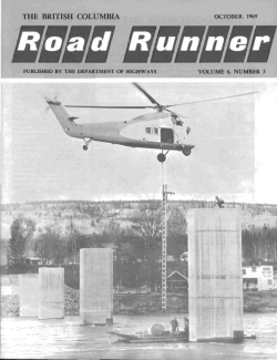 The British Columbia Road Runner, October 1969, Volume 6