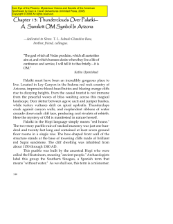 Chapter 13: Thunderclouds Over Palatki&mdash; A Sanskrit OM Symbol In