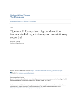 2) Jensen, R. Comparison of ground-reaction