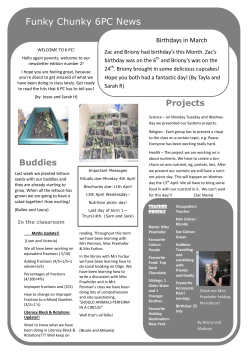 6PCNews 31st/3/2011 - St Oliver Plunkett School