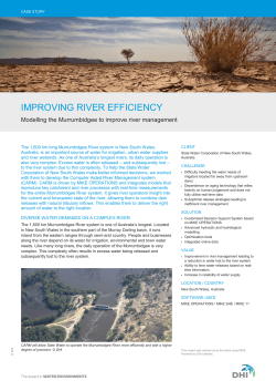 Improving river efficiency - DHI Case story