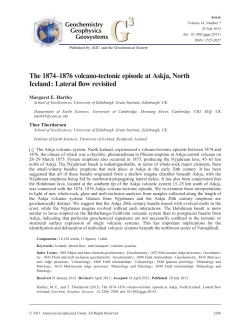 The 18741876 volcanotectonic episode at Askja, North Iceland