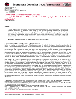 IJCA - The Power Of The Judicial Assistant/Law Clerk