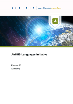 AfriGIS_LanguagesInitiative_Episode_26_ Antonyms