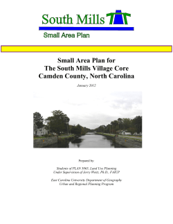 South Mills Plan, Camden County, NC