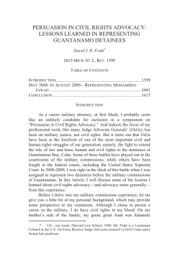 Persuasion in Civil Rights Advocacy: Lessons Learned in