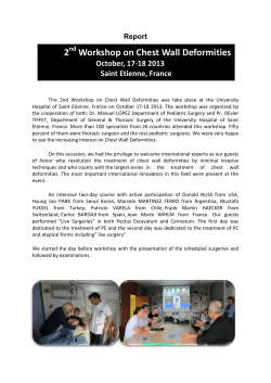 2 Workshop on Chest Wall Deformities