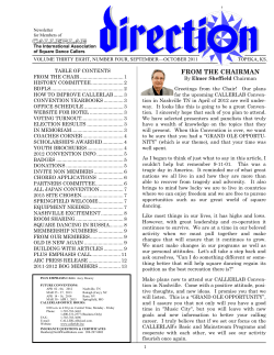 DIRECTION (2011-04) September/October 2011