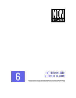 intention and interpretation