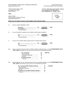 Standard Questionnaire Template