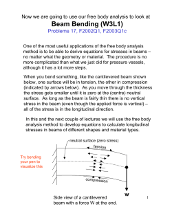 beam bending and Izz