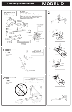 Model D Assembly Instructions