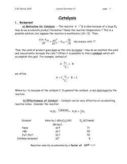 Catalysis - chem.msu.su