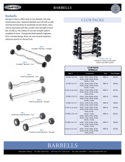 Barbells - Hampton Fitness