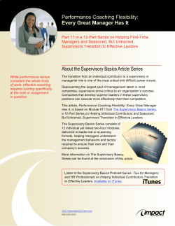 Performance Coaching Flexibility