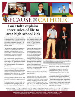 Lou Holtz explains three rules of life to area high school kids