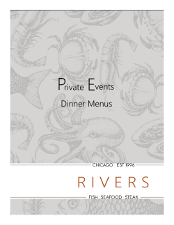 Seated Dinner - Rivers Restaurant