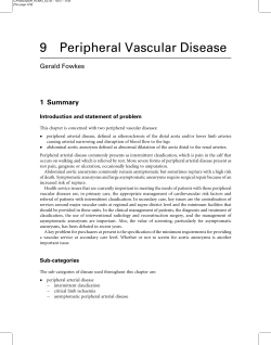 Peripheral Vascular Disease