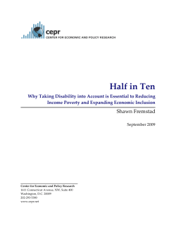 Half in Ten - The Center for Economic and Policy Research