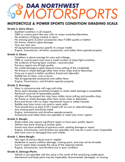 MotorSports Grading Scale