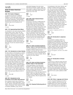 Course Descriptions - Stony Brook University