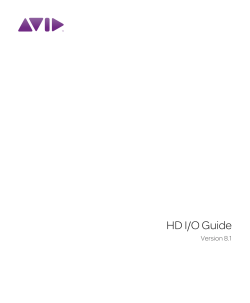 HD I/O Guide