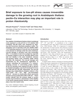 Brief exposure to low-pH stress causes irreversible damage to the