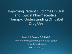 Improving Patient Outcomes in Oral and Topical Pharmaceutical