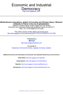 Democracy Economic and Industrial - EU