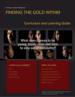 high school study guide - Finding the Gold Within