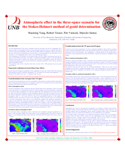 Atmospheric effect in the three-space scenario for the Stokes