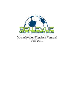 Micro Soccer Coaches Manual Fall 2010
