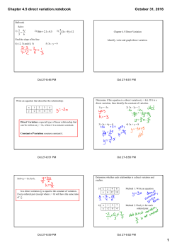 Chapter 4.5 direct variation.notebook